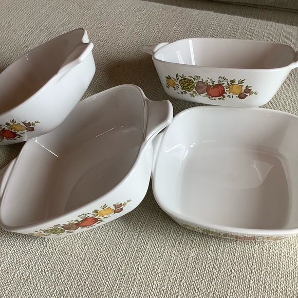 Corningware Spice of Life individual size casserole dish x 4 pieces - Picture 2 of 5